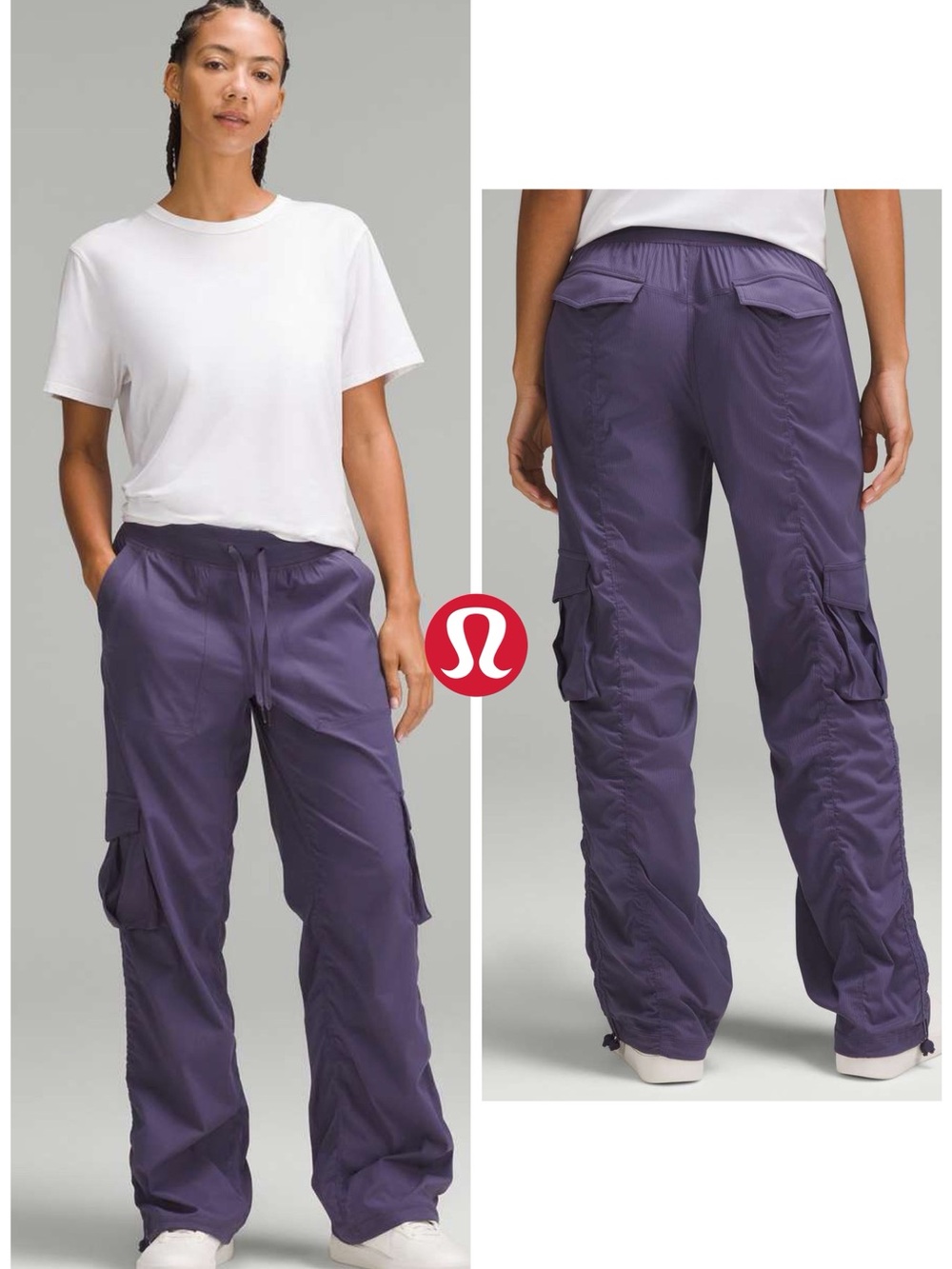 NWT - Lululemon Dance Studio Relaxed-Fit Mid-Rise Cargo Pant in Nightfall (XL)